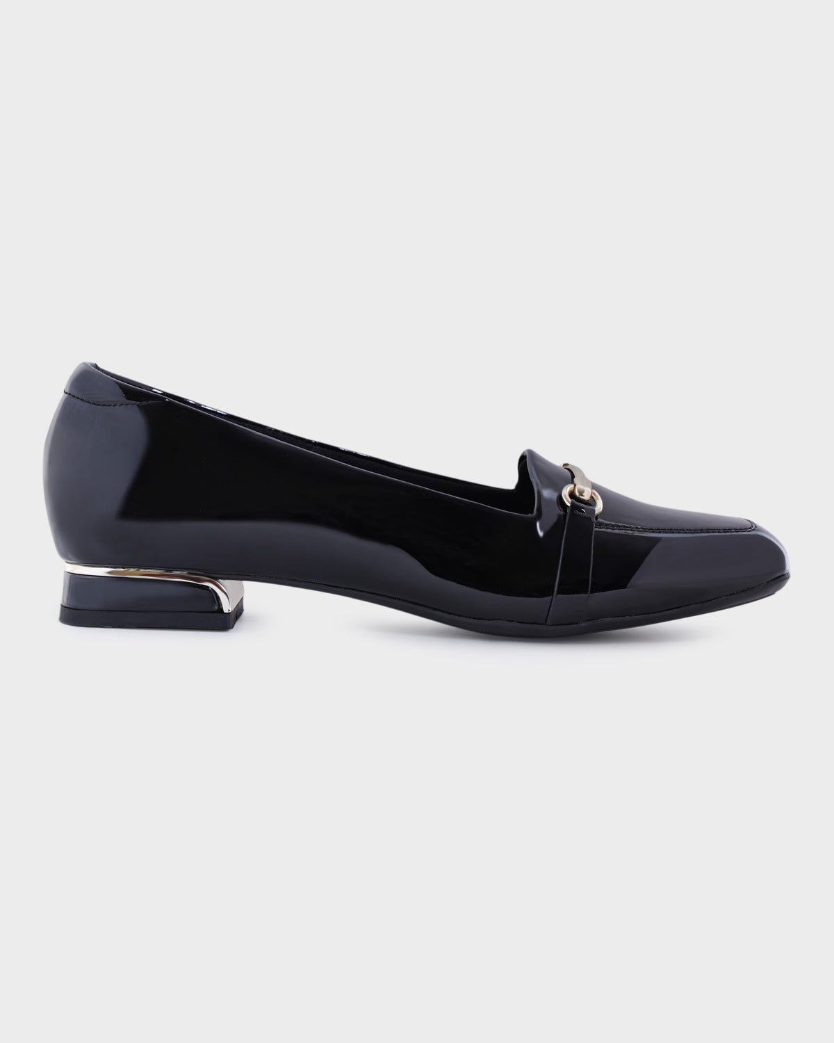 Elise Square-toe Formal Flat Bellies photo 5 - Black
