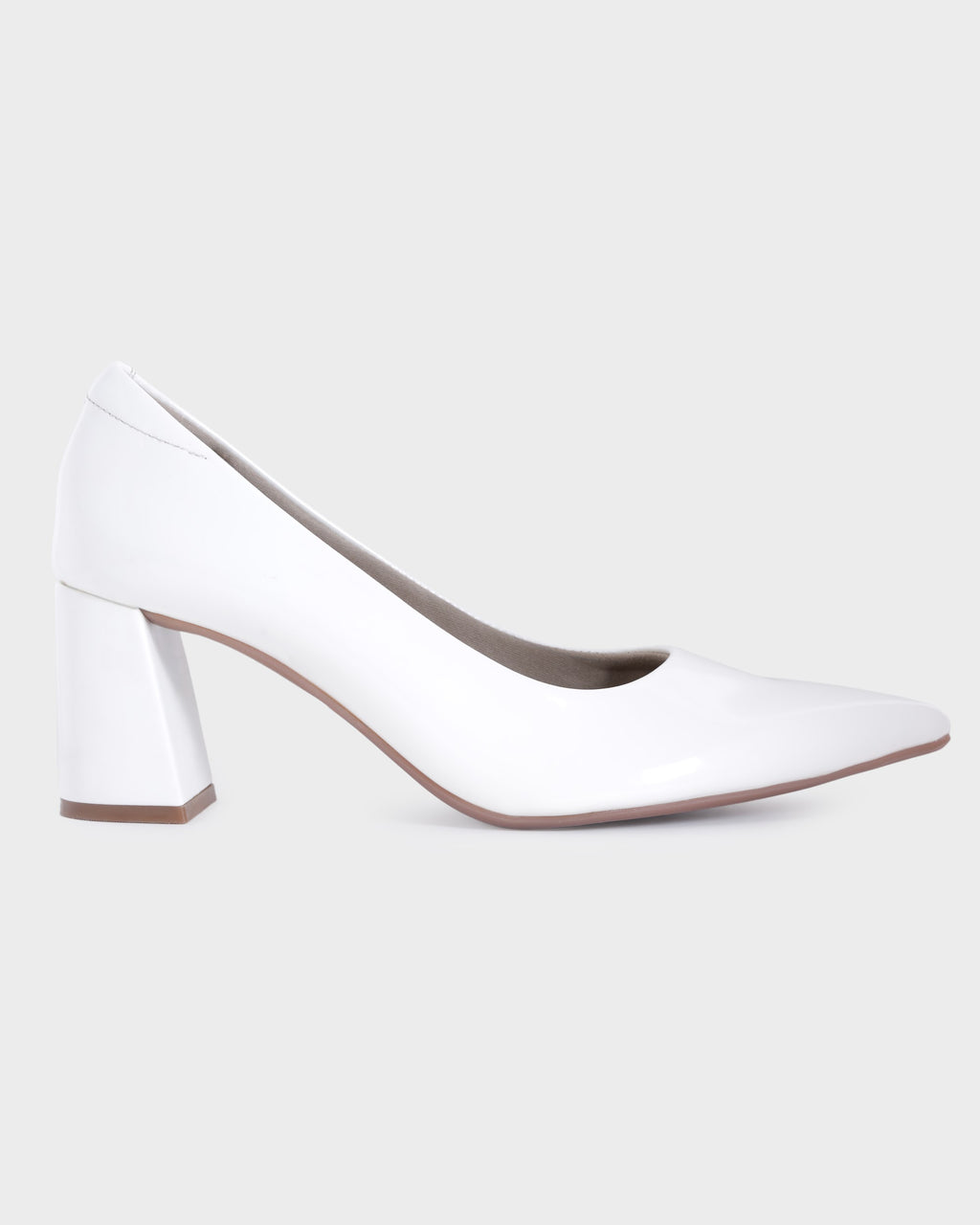 Reina Pointed-toe High Block Heels photo 5 - White