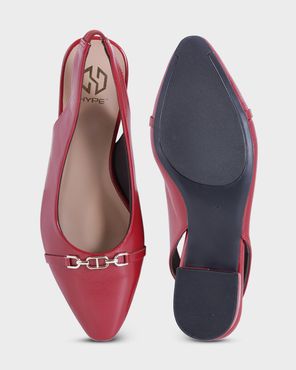 Camille Pointed-toe Low Heel Mules photo 2 - Maroon