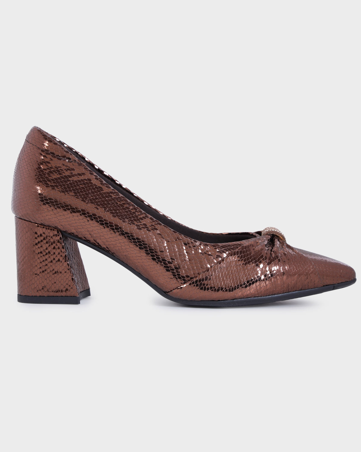 Simone Pointed-toe Party Wear High Heels photo 5 - Brown