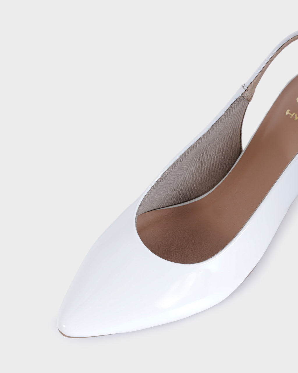 Colette Pointed-toe Kitten Heel Mules photo 3 - White
