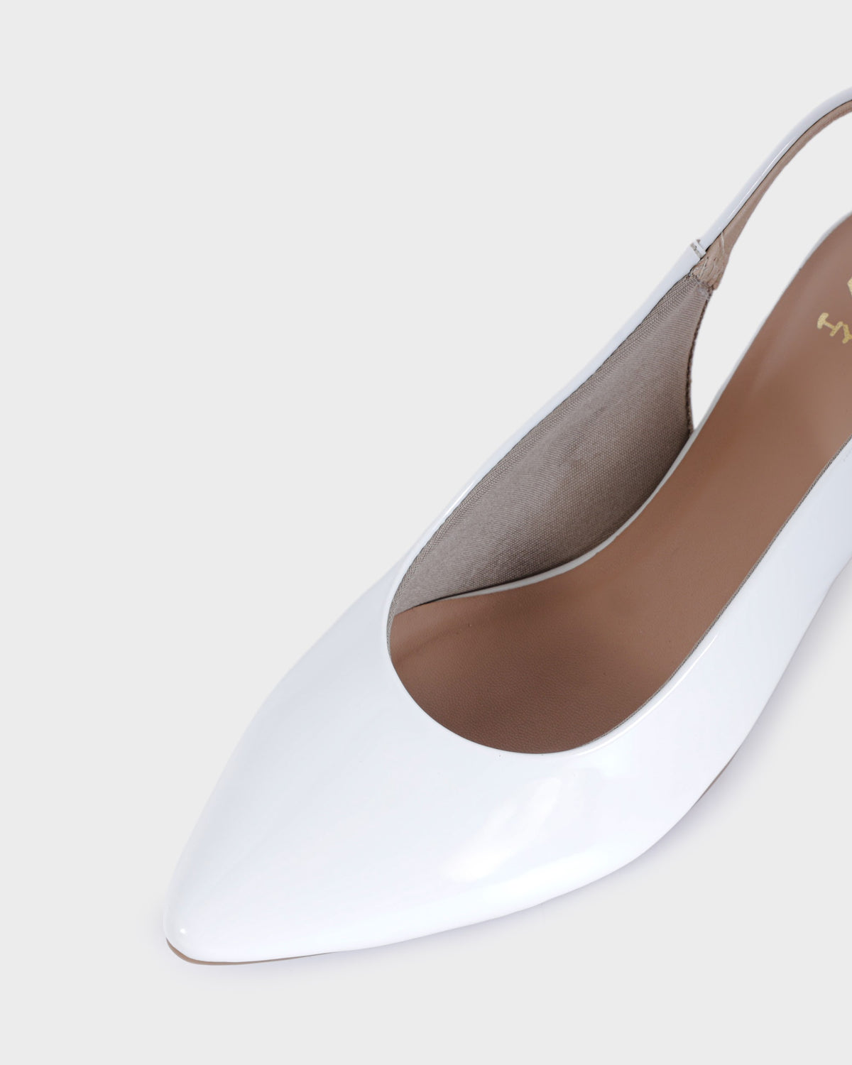Colette Pointed-toe Kitten Heel Mules photo 3 - White