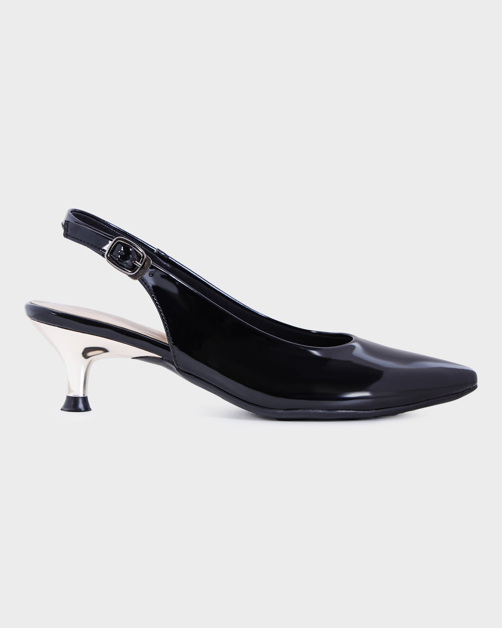 Colette Pointed-toe Kitten Heel Mules photo 5 - Black
