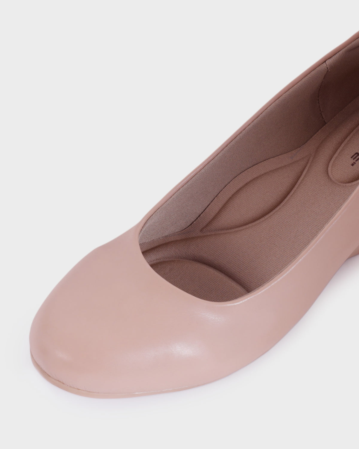 Clara Low Wedge Heel Bellies photo 3 - Nude