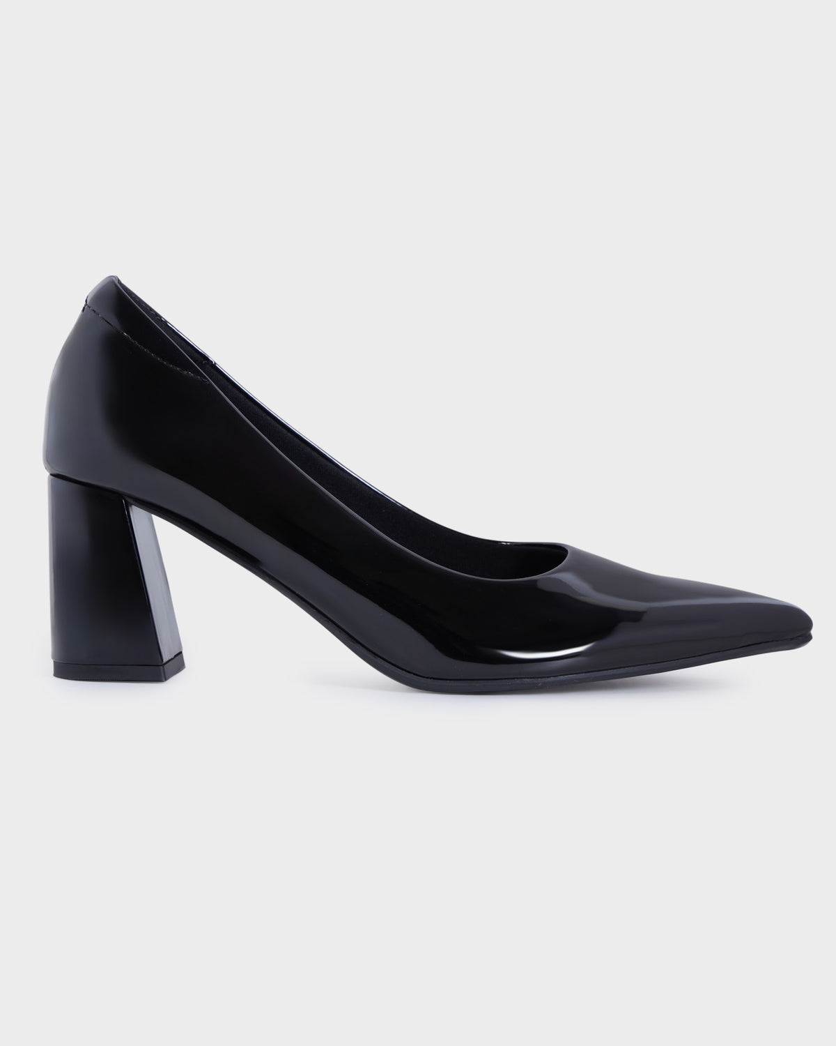 Reina Pointed-toe High Block Heels photo 5 - Black