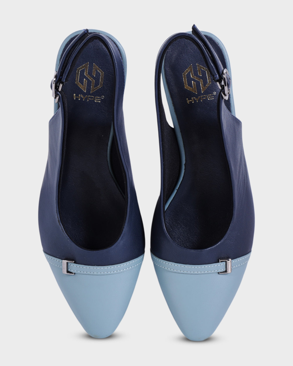 Elodie Closed-toe Low Heel Mules photo 1 - Blue