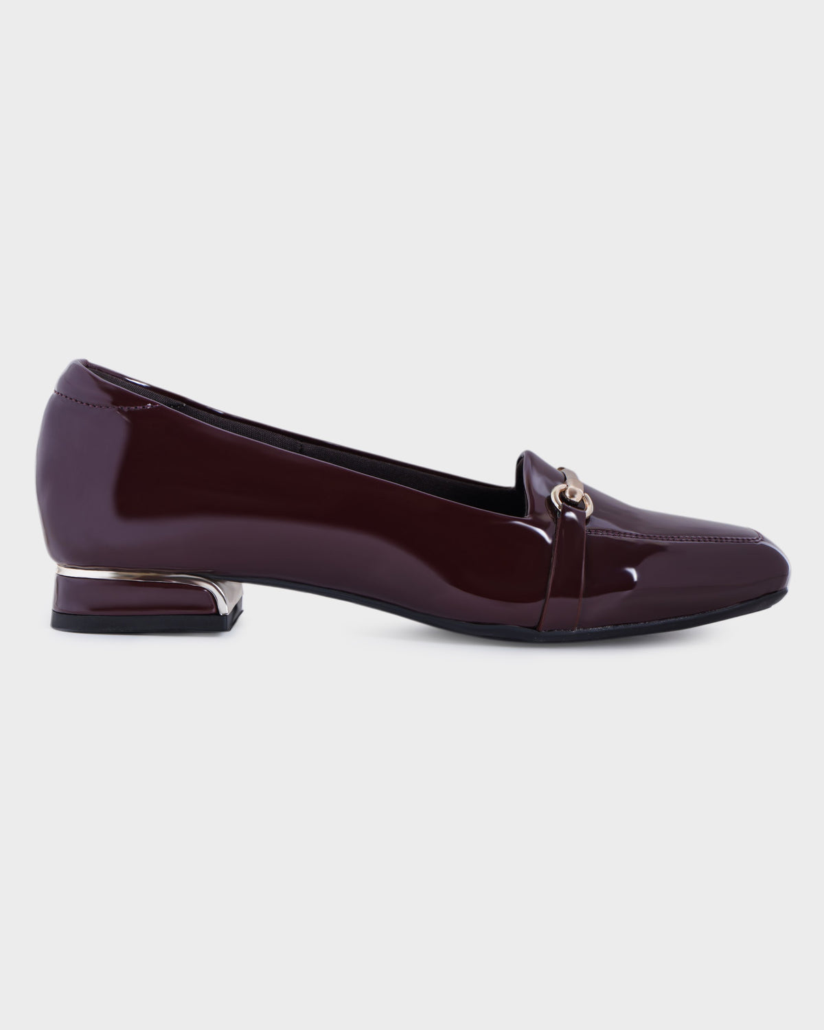 Elise Square-toe Formal Flat Bellies photo 5 - Maroon