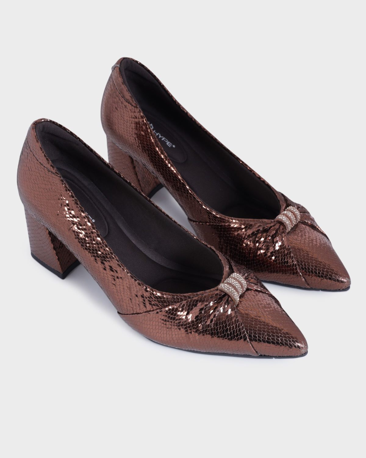 Simone Pointed-toe Party Wear High Heels photo 4 - Brown