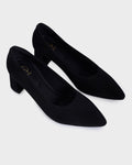 Noelle Pointed-toe Block Heel Bellies photo 4 - Black