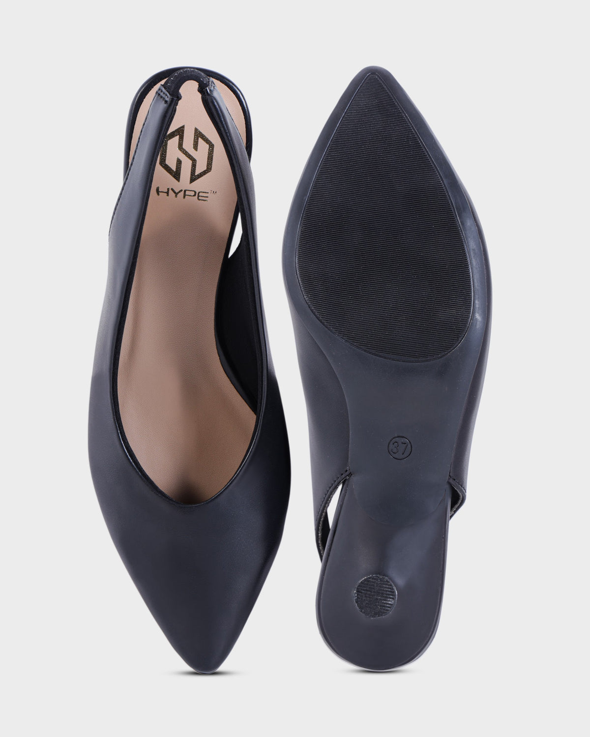Fleur Pointed-toe Pencil Heel Mules photo 2 - Black