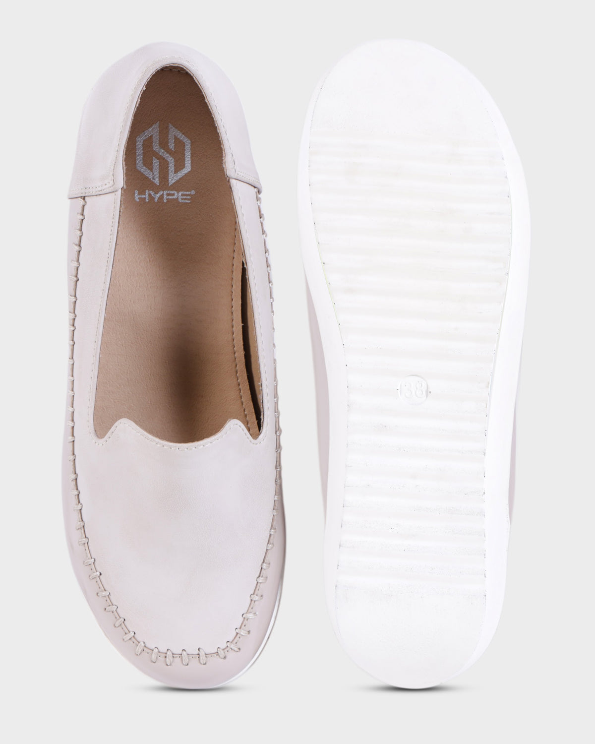 Quinn Chunky Sole Loafers photo 2 - Beige