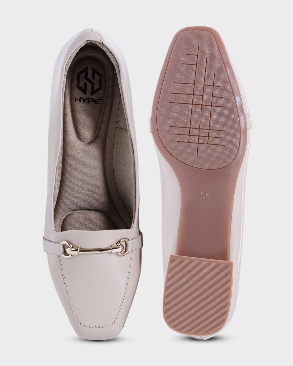Elise Square-toe Formal Flat Bellies photo 2 - Beige