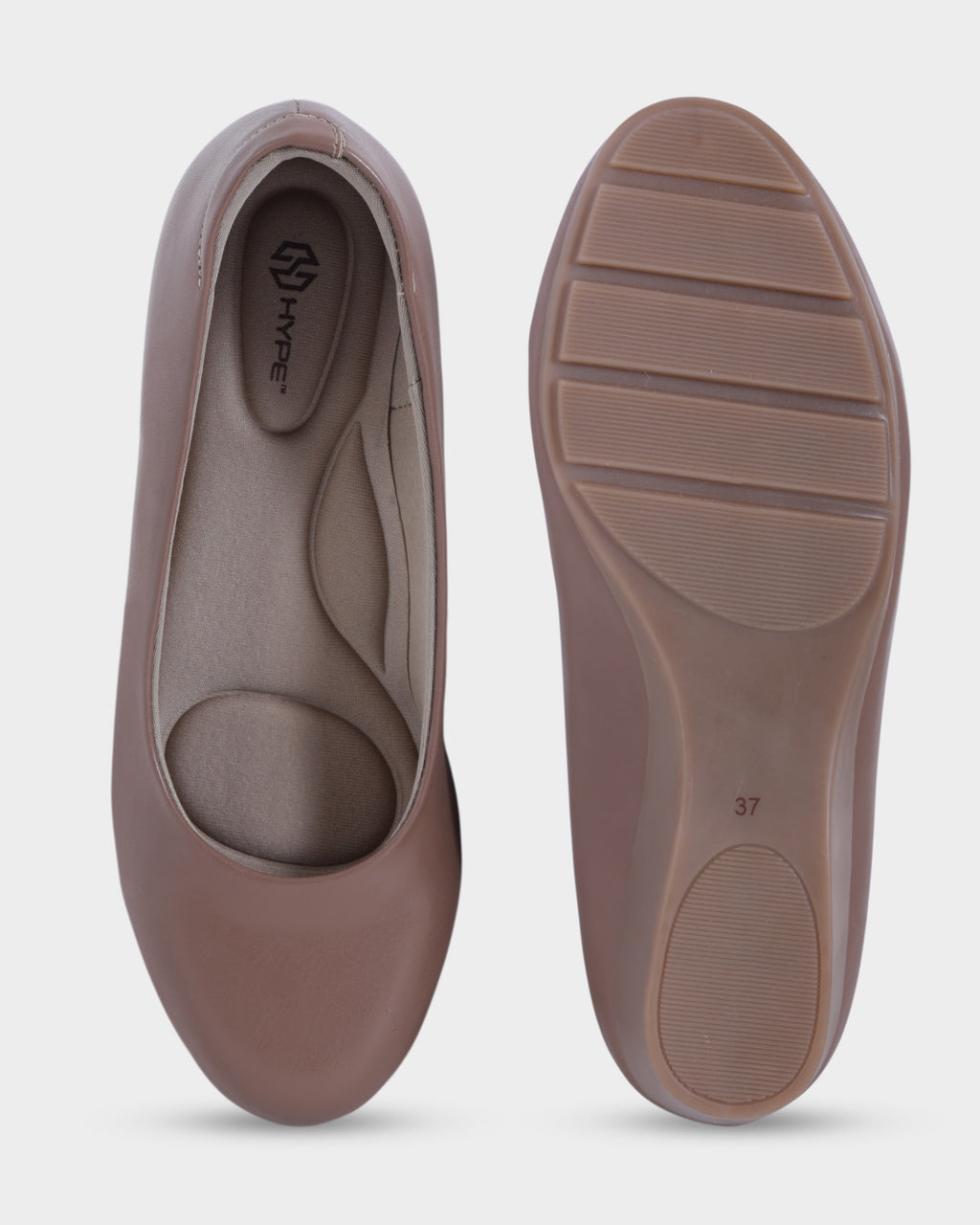 Clara Low Wedge Heel Bellies photo 2 - Chikoo