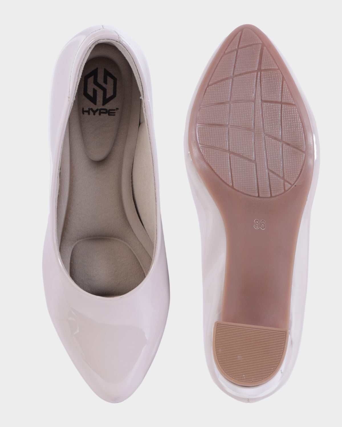 Bianca Round-toe Block Heel Pumps photo 2 - Beige