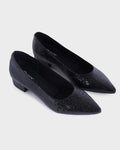 Juliet Pointed-toe Party Wear Bellies photo 4 - Black