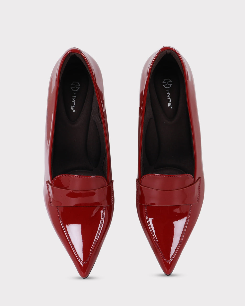 Emmy Pointed-toe Block Heel Pumps photo 1 - Maroon