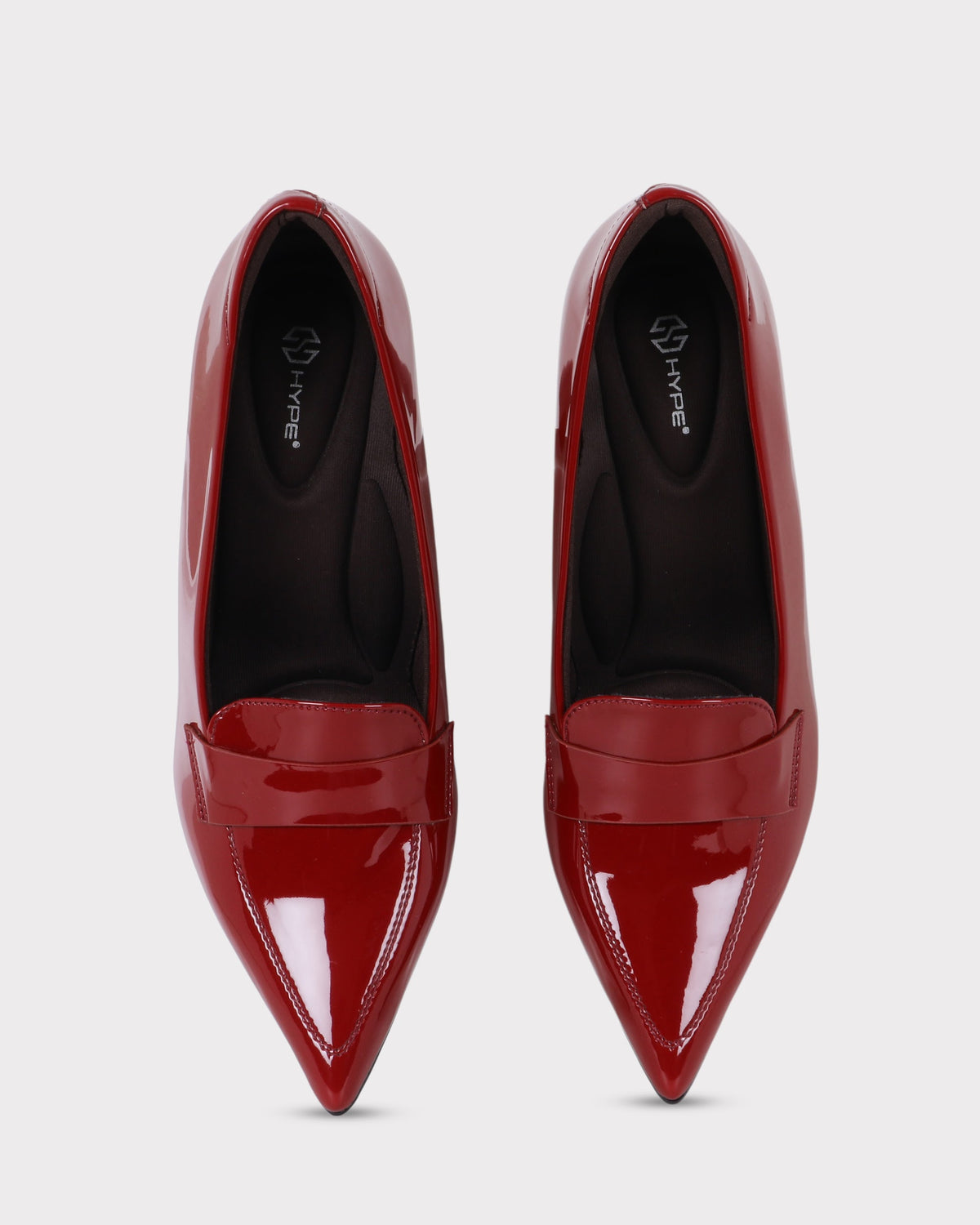 Emmy Pointed-toe Block Heel Pumps photo 1 - Maroon