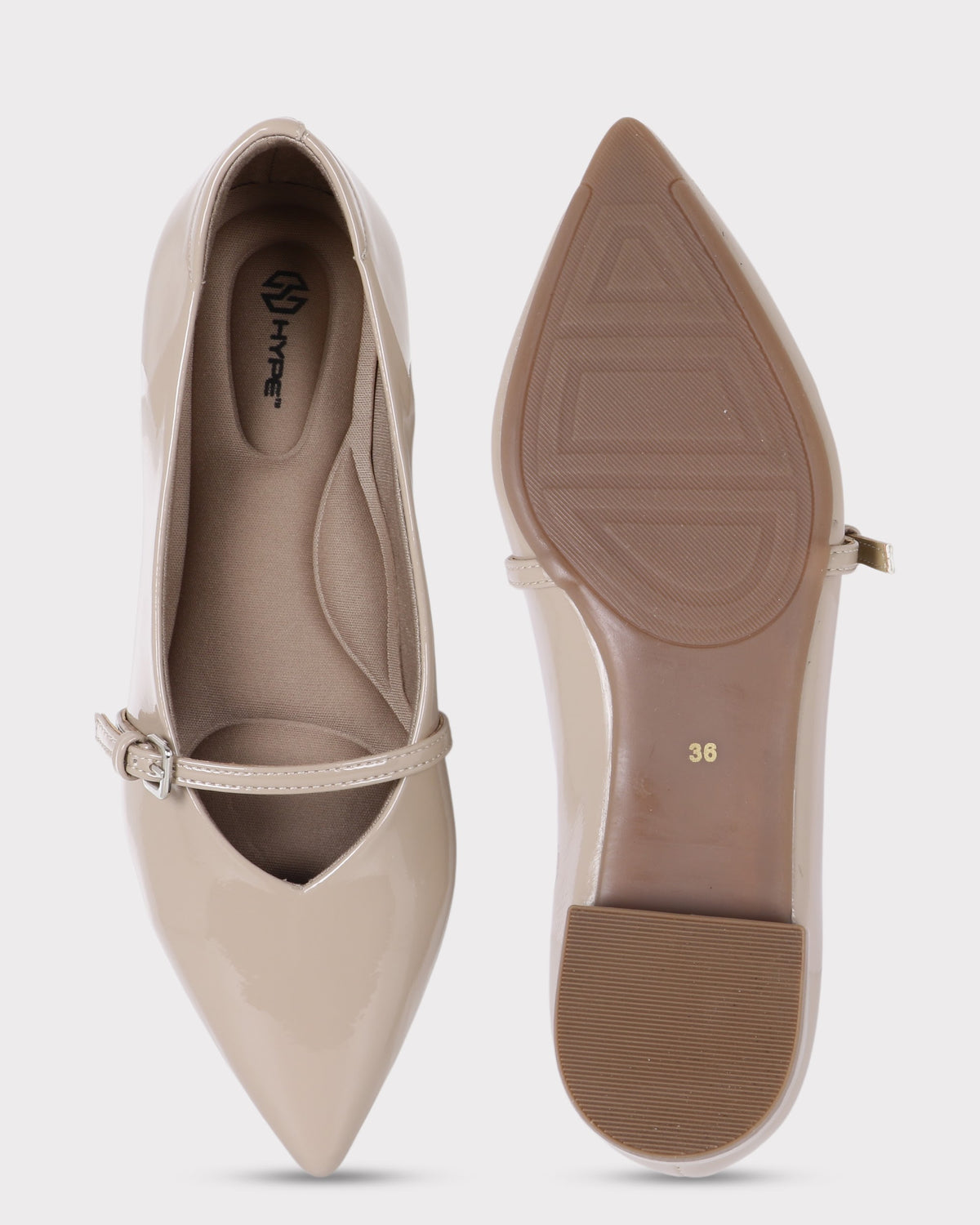 Giselle Pointed-toe Flat Bellies photo 2 - Beige