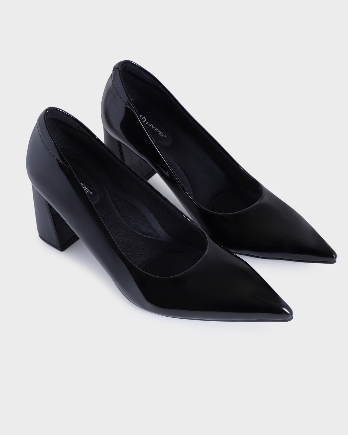 Reina Pointed-toe High Block Heels photo 4 - Black