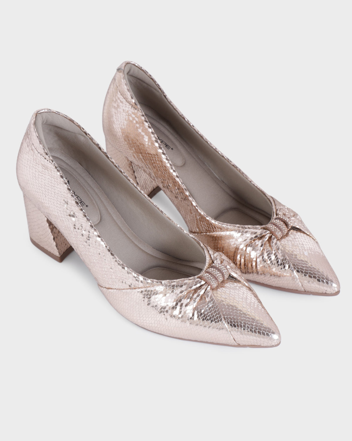 Simone Pointed-toe Party Wear High Heels photo 4 - Rose Gold