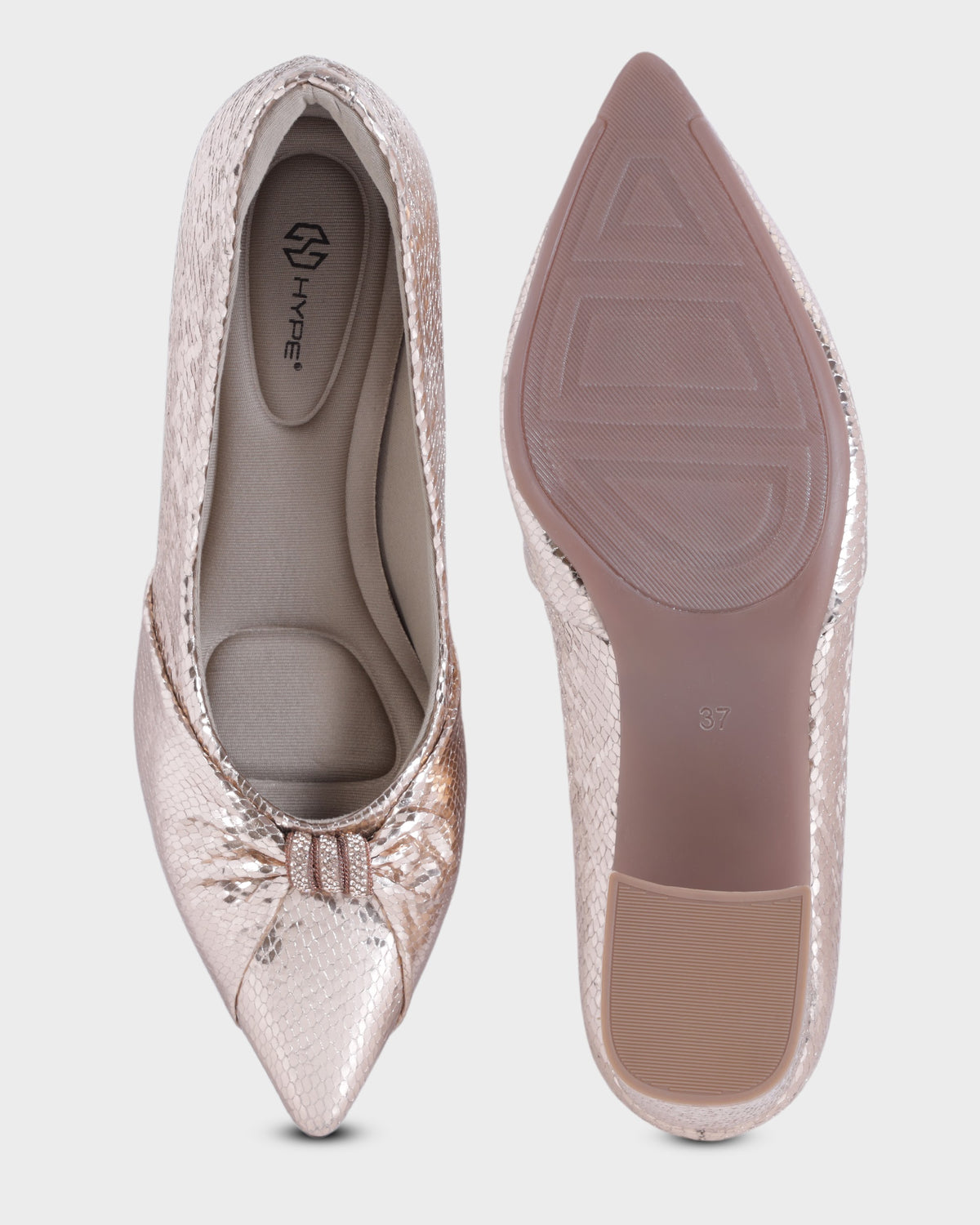 Simone Pointed-toe Party Wear High Heels photo 2 - Rose Gold