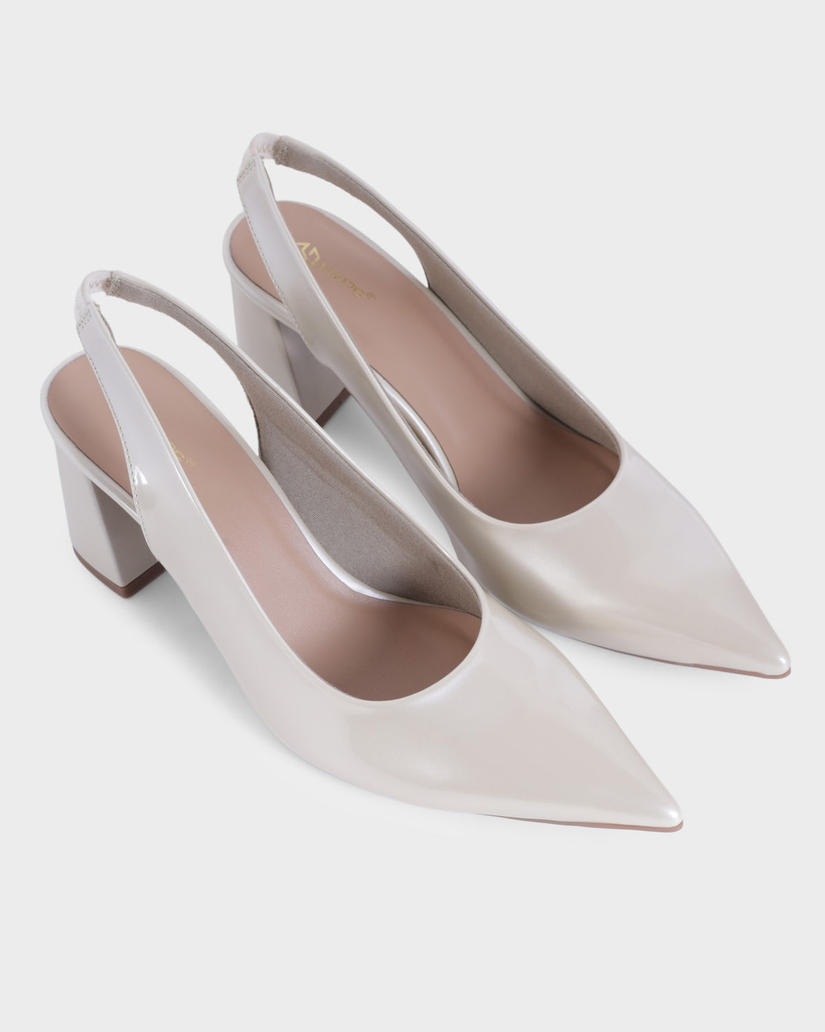 Amelie Pointed-toe Block Heel Mules photo 4 - Off White