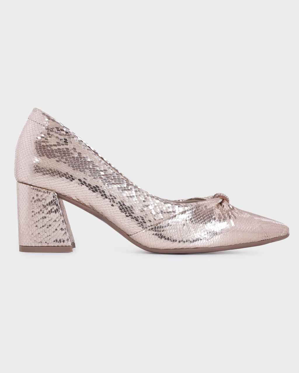 Simone Pointed-toe Party Wear High Heels photo 5 - Rose Gold