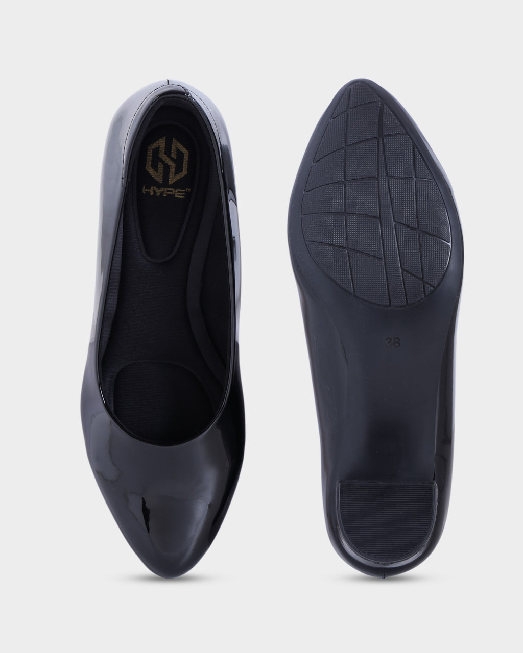 Bianca Round-toe Block Heel Pumps photo 2 - Black