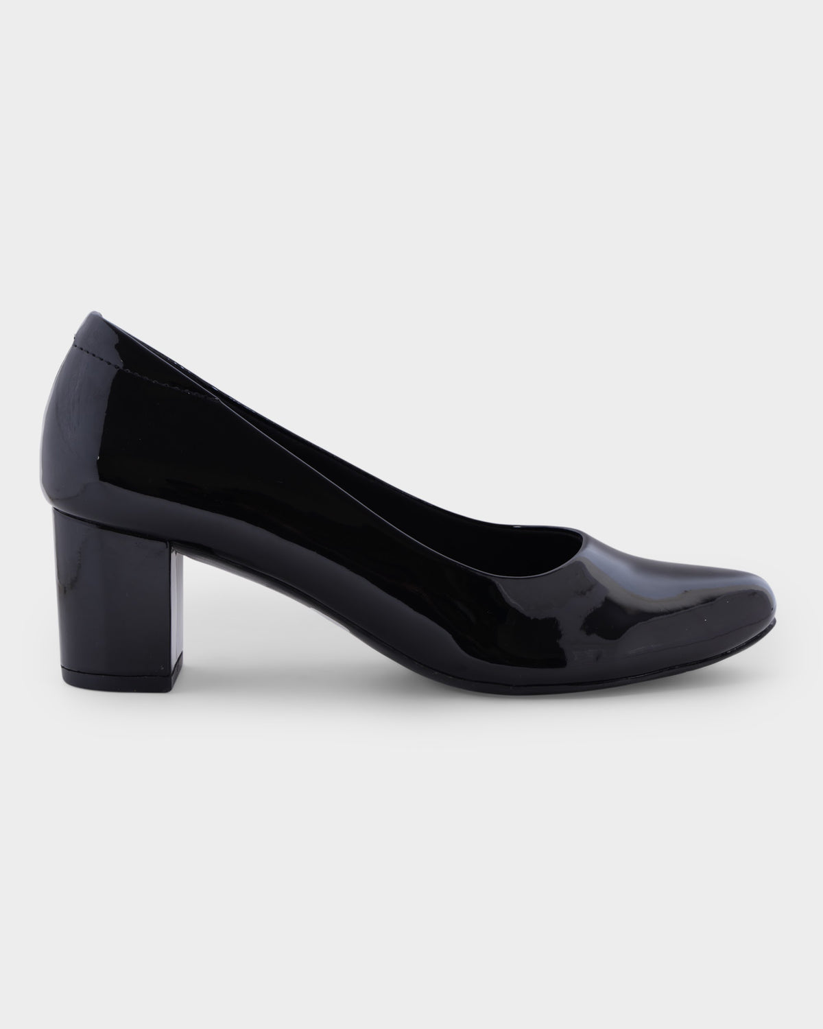 Bianca Round-toe Block Heel Pumps photo 5 - Black