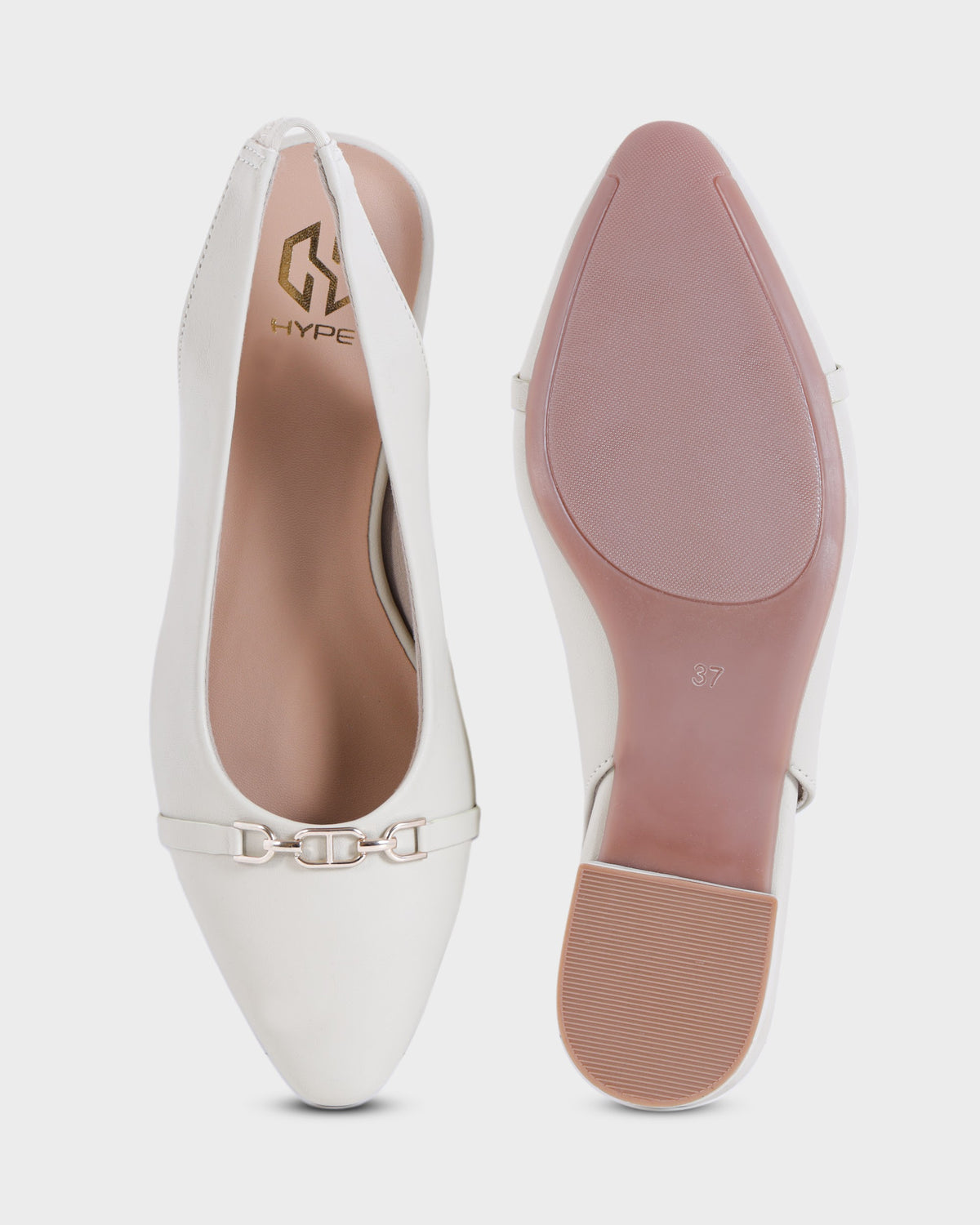 Camille Pointed-toe Low Heel Mules photo 2 - Ivory
