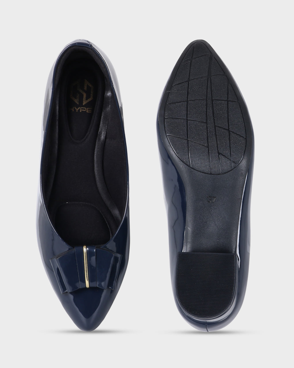 Rosette Bow Low Block Heel Pumps photo 5 - Blue