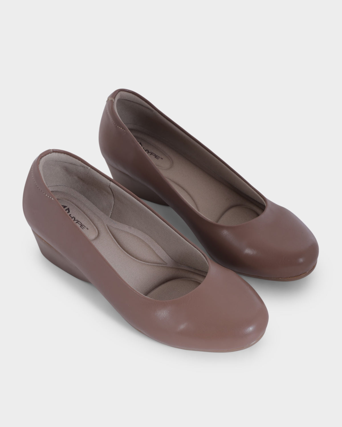 Clara Low Wedge Heel Bellies photo 4 - Chikoo