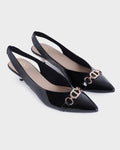 Sabine Pointed-toe Slim Heel Mules photo 4 - Black