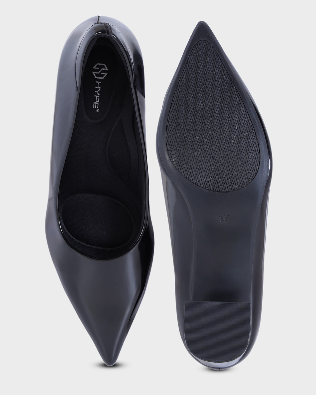 Reina Pointed-toe High Block Heels photo 2 - Black
