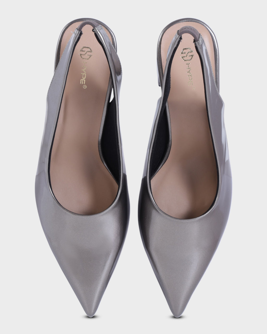 Amelie Pointed-toe Block Heel Mules photo 1 - Grey