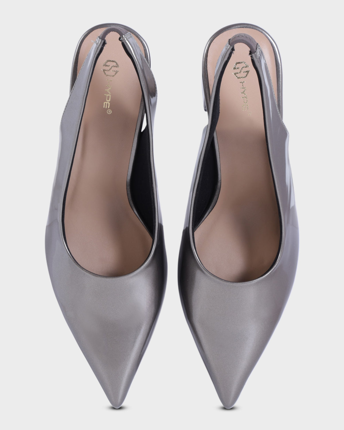 Amelie Pointed-toe Block Heel Mules photo 1 - Grey