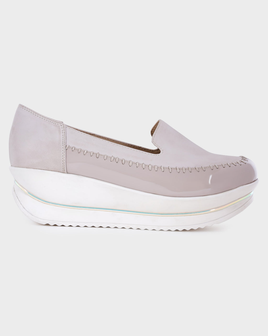 Quinn Chunky Sole Loafers photo 5 - Beige