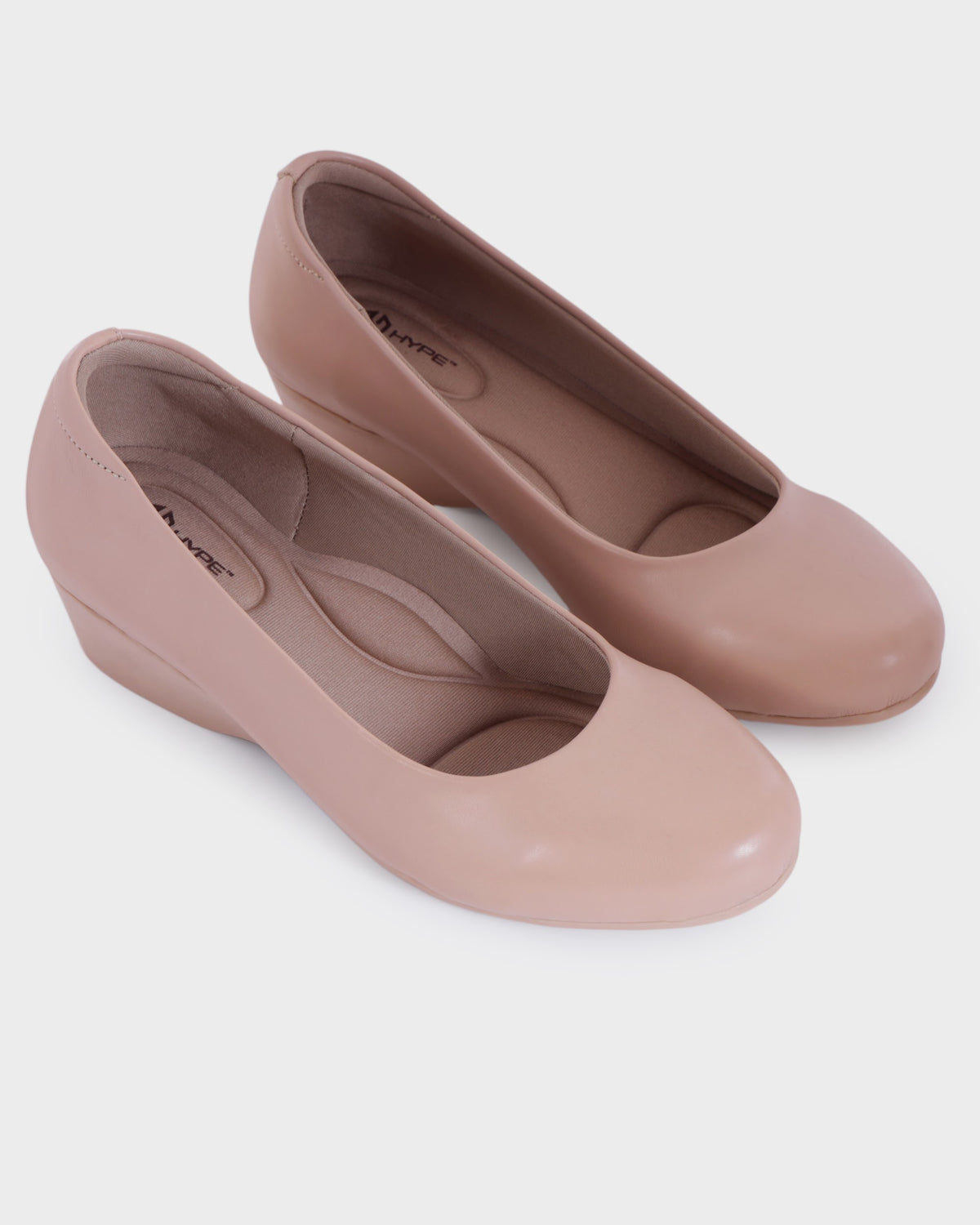 Clara Low Wedge Heel Bellies photo 4 - Nude