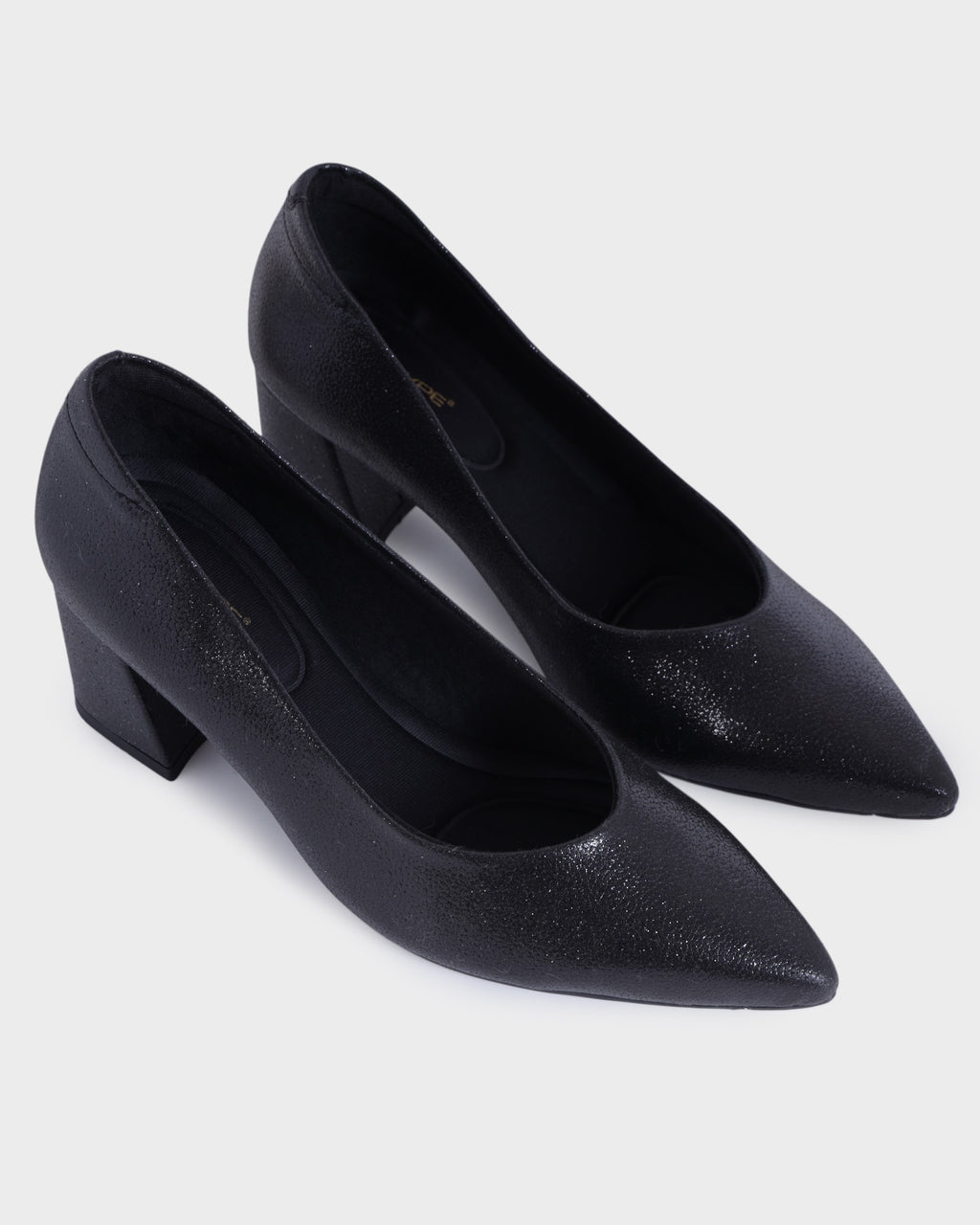 Greta Pointed-toe Party Wear Block Heels photo 4 - Black