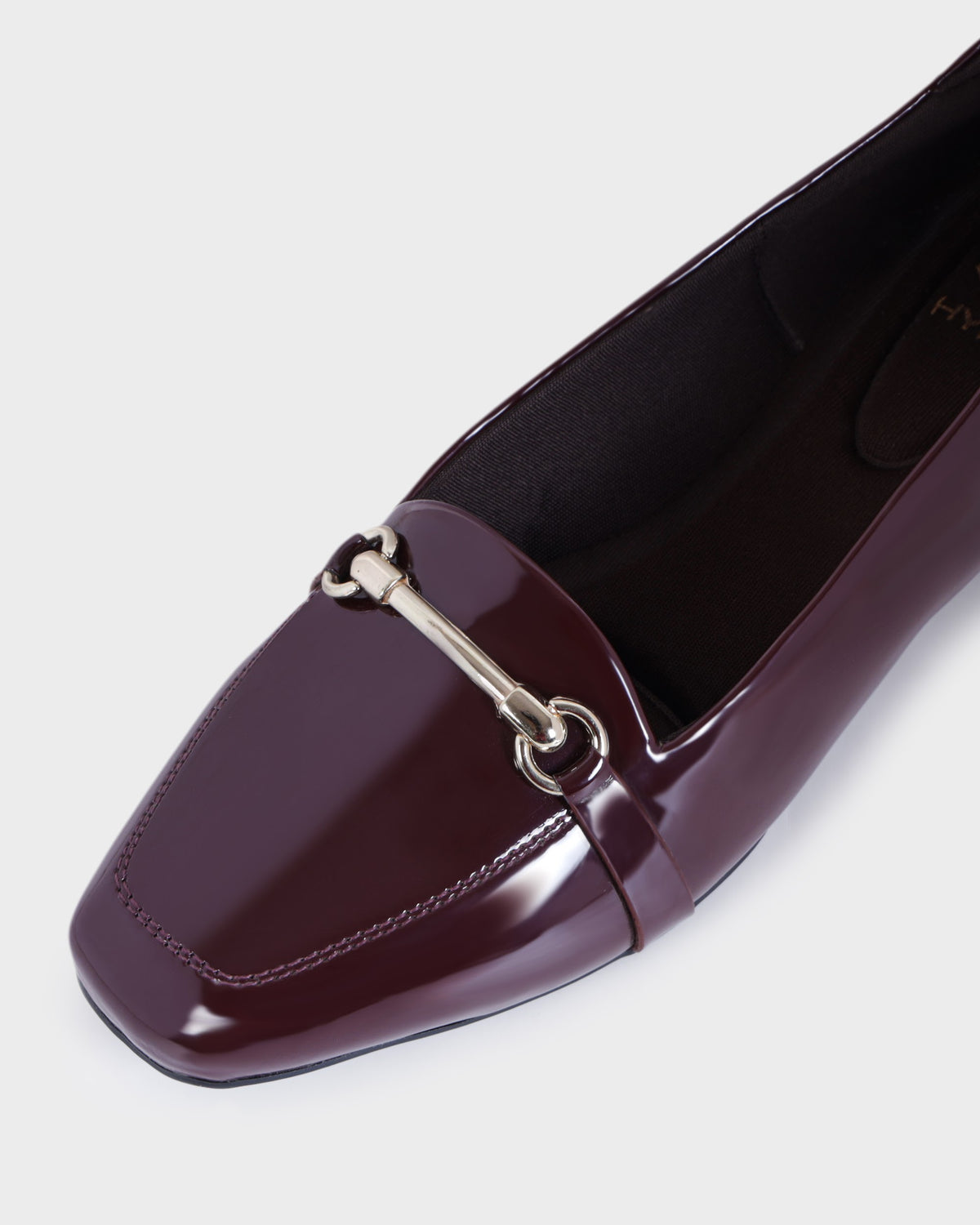 Elise Square-toe Formal Flat Bellies photo 3 - Maroon