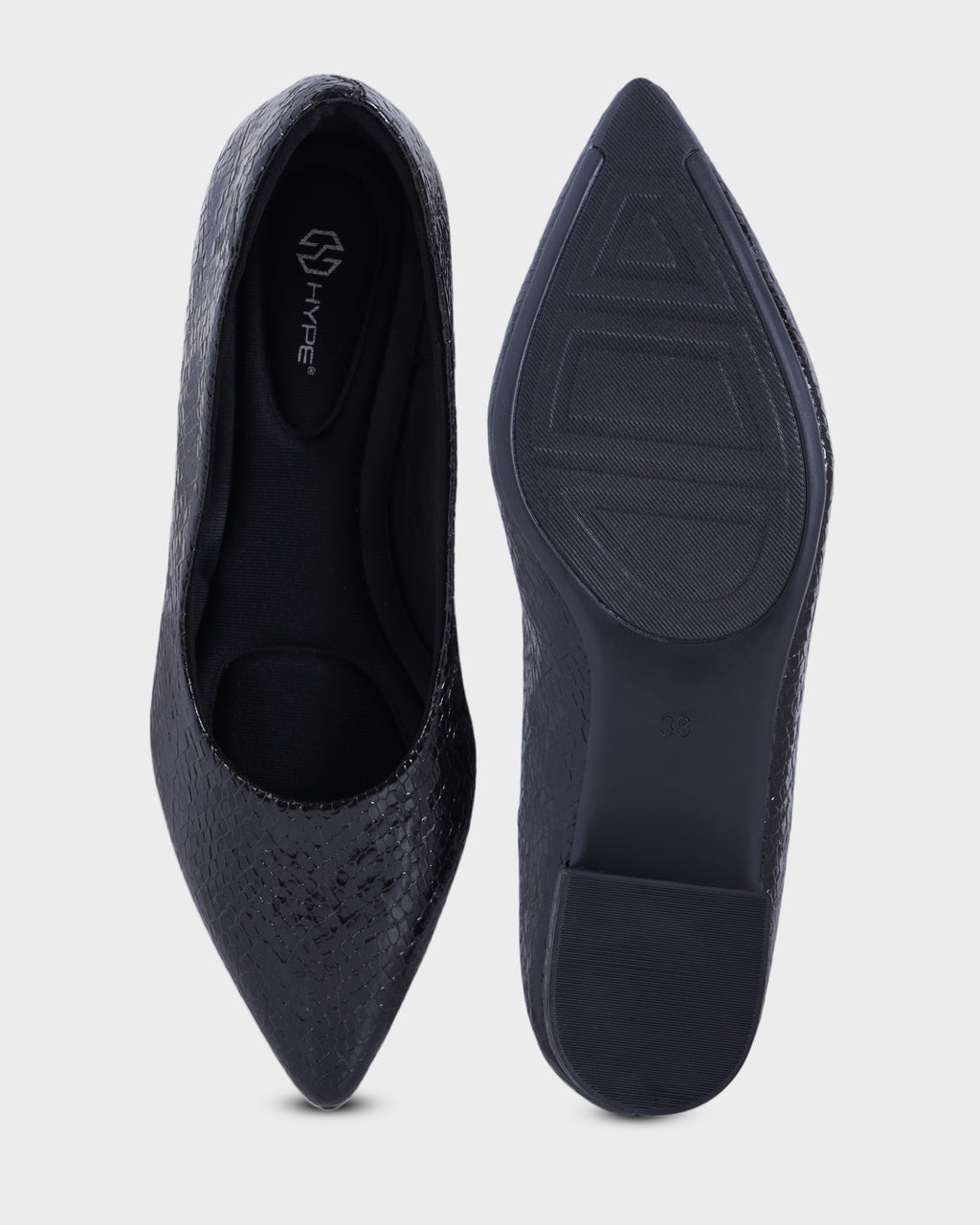 Juliet Pointed-toe Party Wear Bellies photo 2 - Black