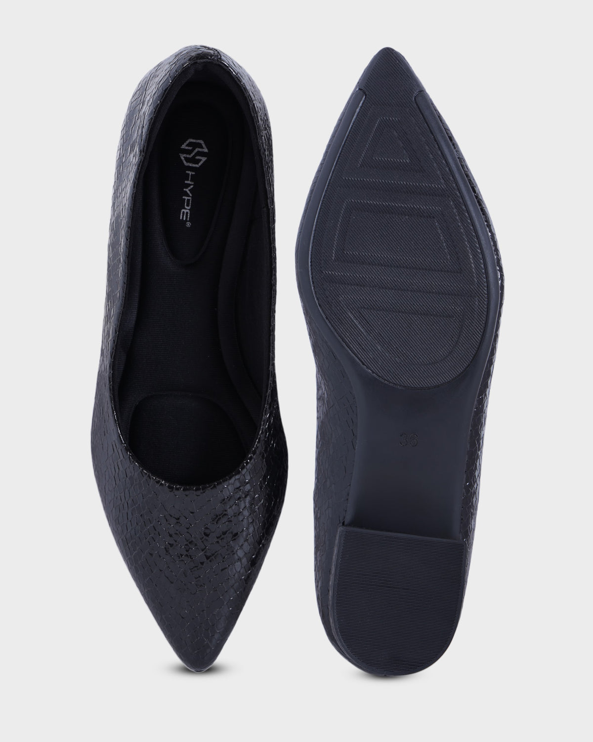 Juliet Pointed-toe Party Wear Bellies photo 2 - Black