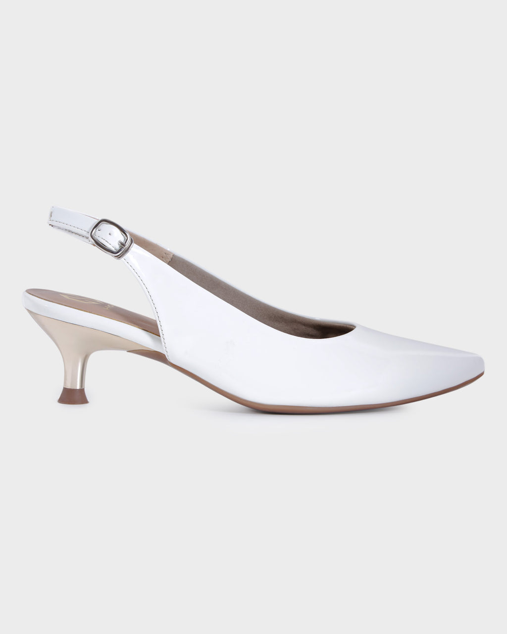 Colette Pointed-toe Kitten Heel Mules photo 5 - White