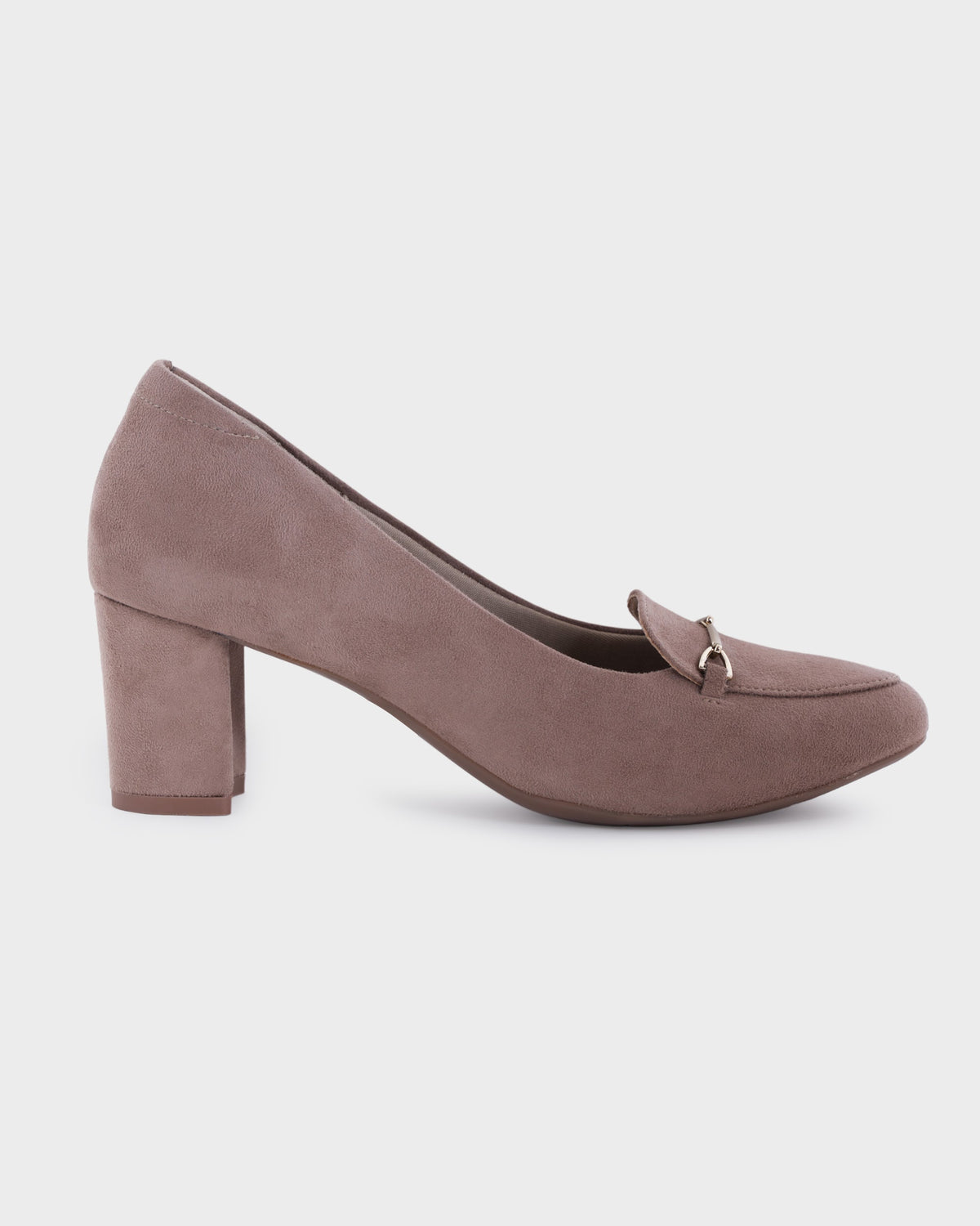 Vivienne Pointed-toe Mid Block Heel Pumps photo 5 - Beige