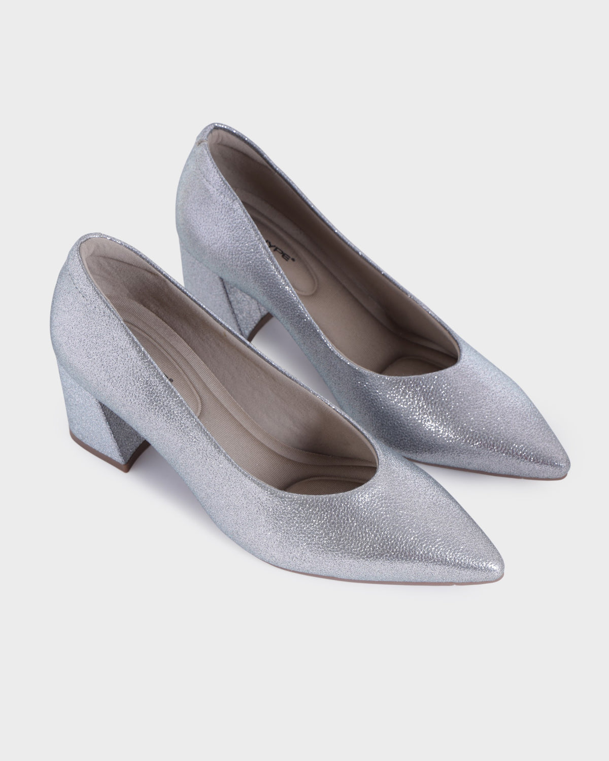 Greta Pointed-toe Party Wear Block Heels photo 4 - Gun Metal