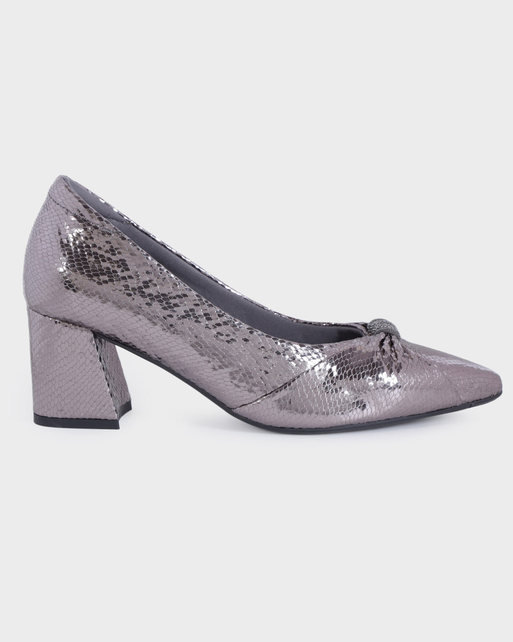 Simone Pointed-toe Party Wear High Heels photo 5 - Gun Metal