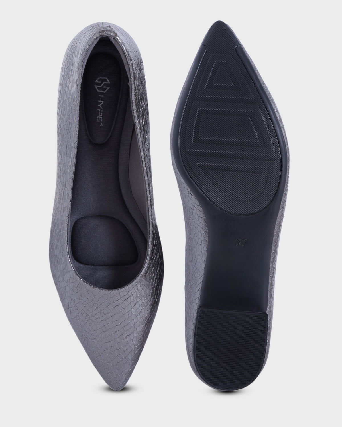 Juliet Pointed-toe Party Wear Bellies photo 2 - Gun Metal