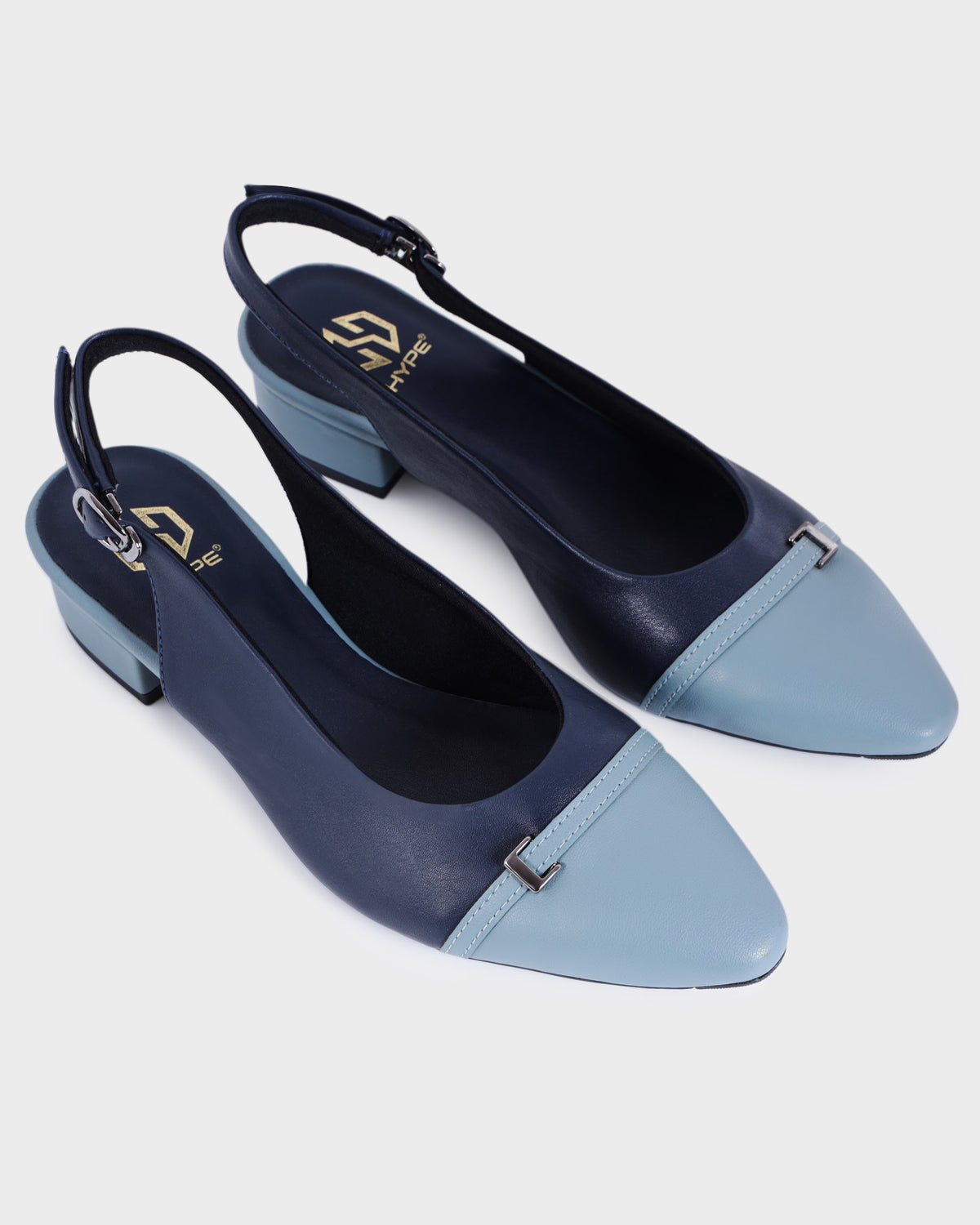 Elodie Closed-toe Low Heel Mules photo 4 - Blue