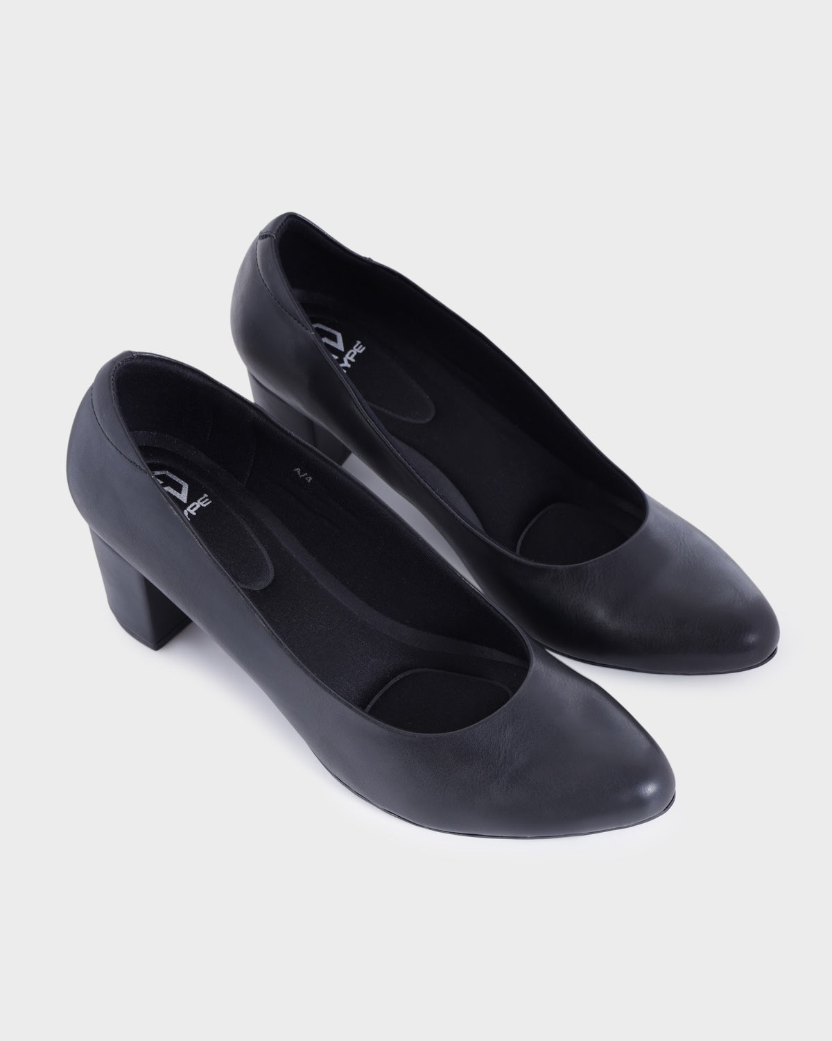 Ingrid Round-toe Office Wear Block Heel Pumps photo 4 - Black