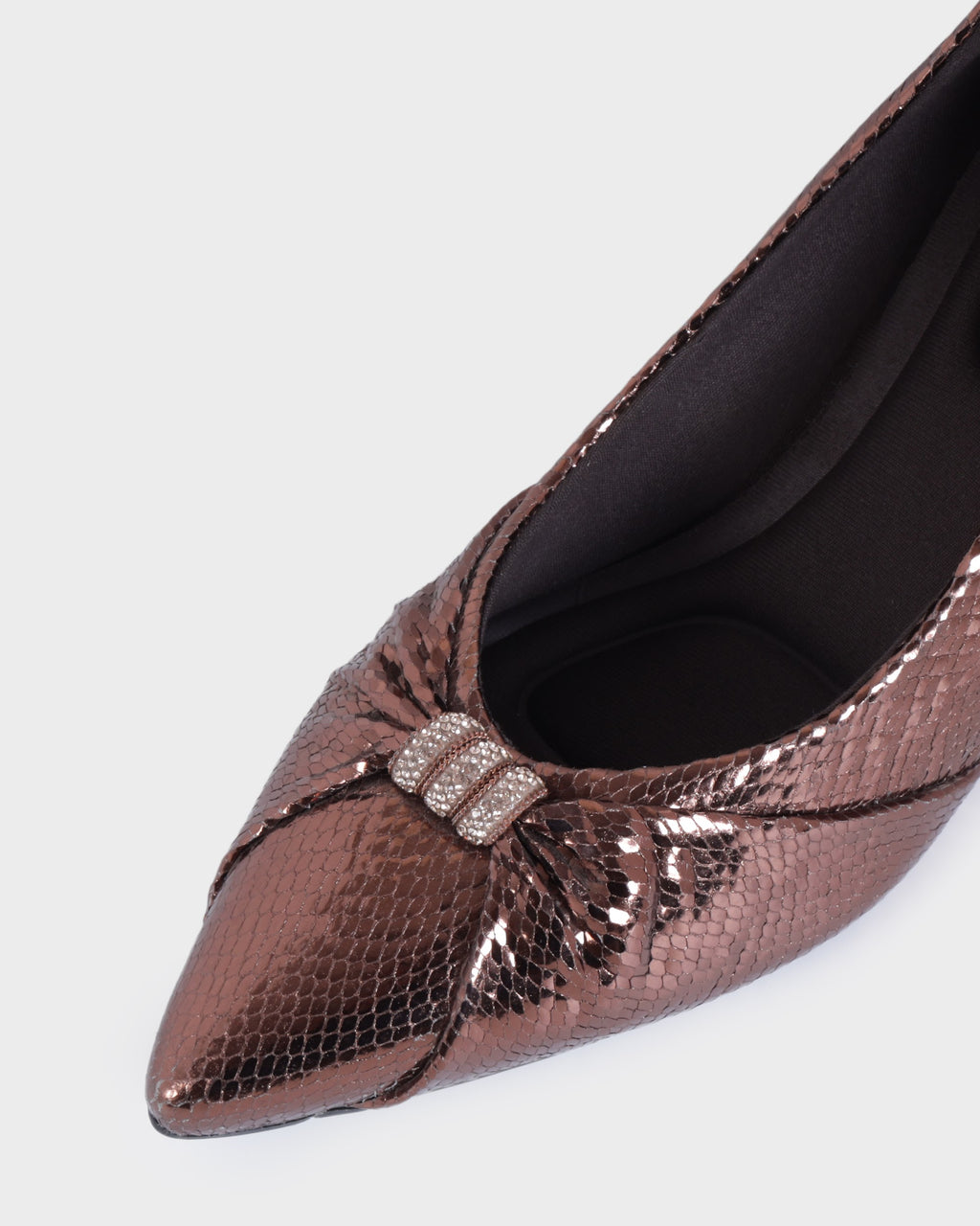 Simone Pointed-toe Party Wear High Heels photo 3 - Brown